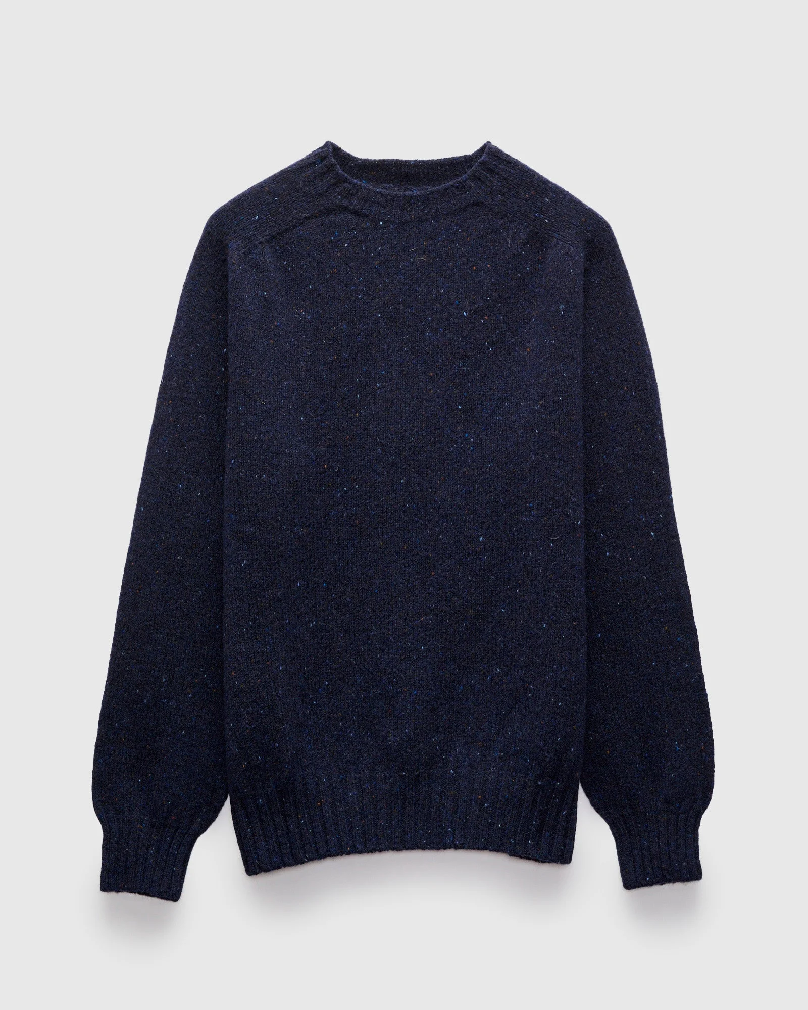 "Terry" Wool Sweater in Navy - 1