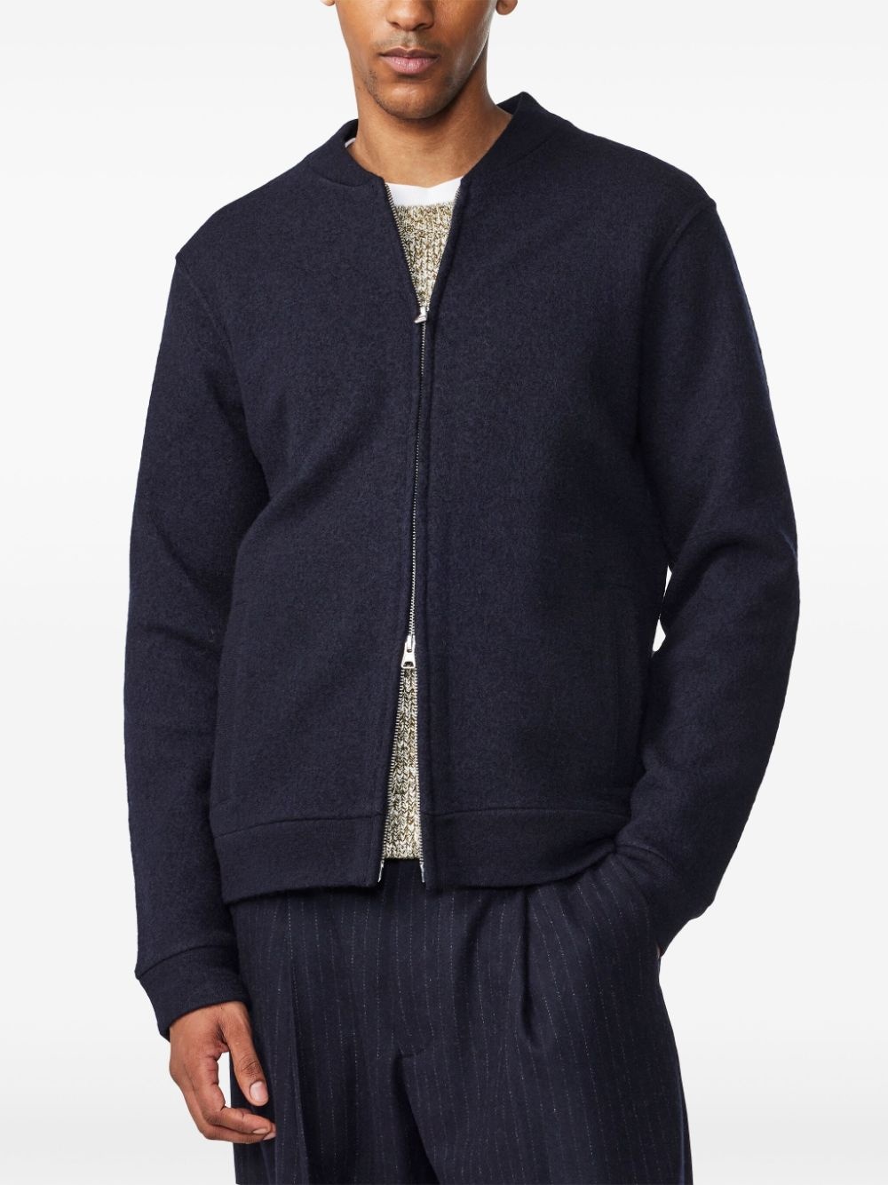 Boiled wool bomber jacket - 4