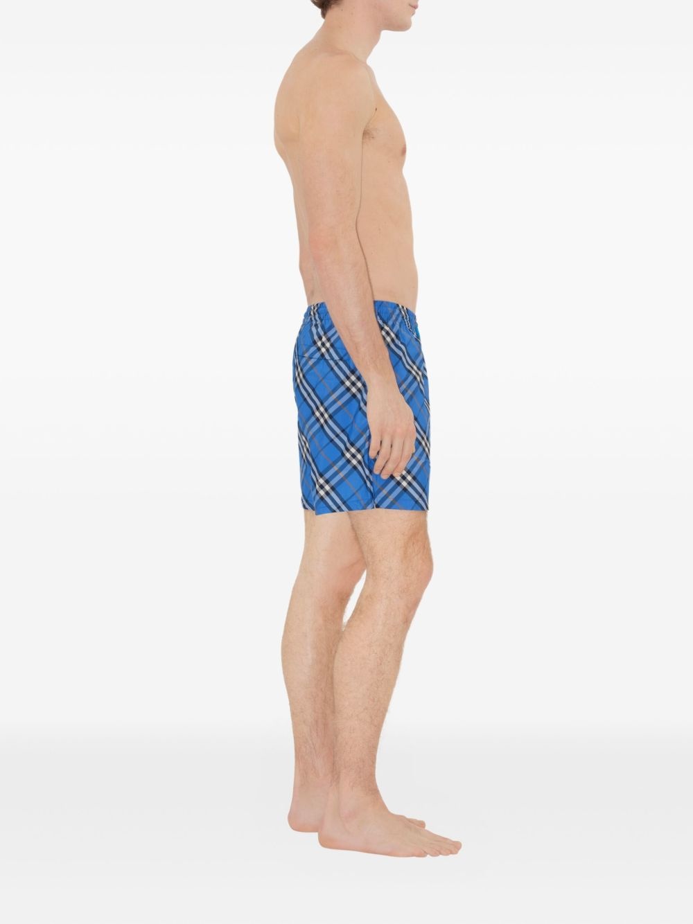 checked swim shorts - 4