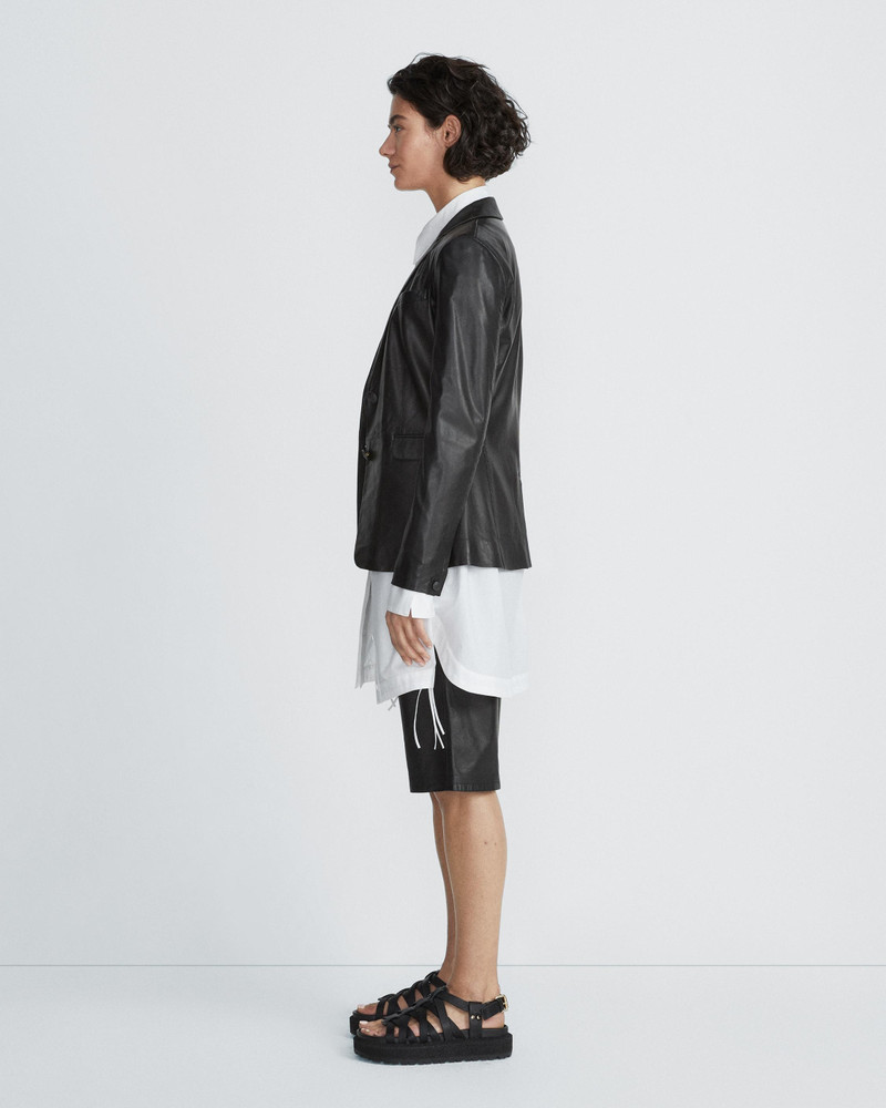 Razor Blazer Leather Blazer 4