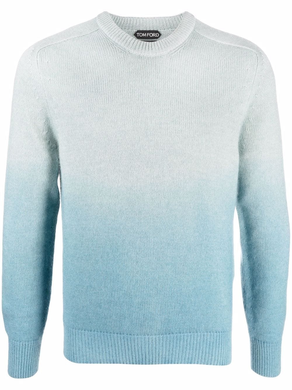 tie-dye crew neck jumper - 1