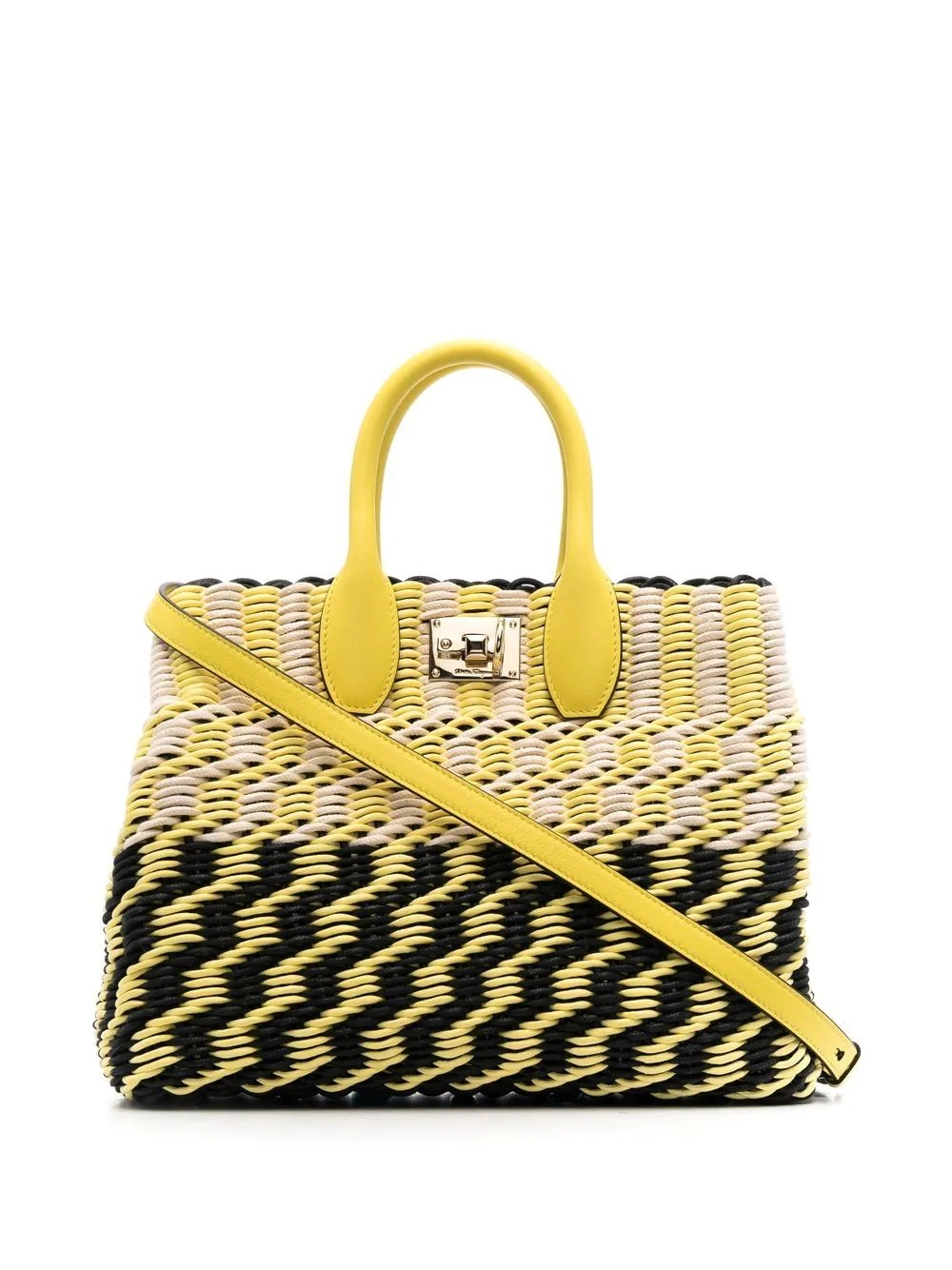 woven tote bag - 1