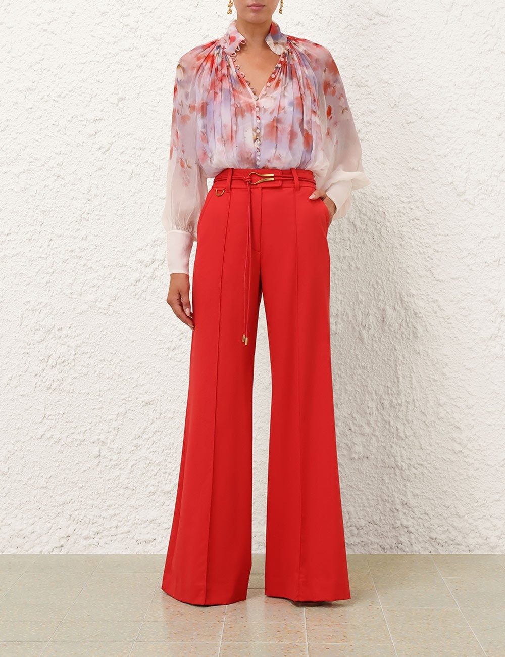 CRUSH SMOCK BLOUSE - 8