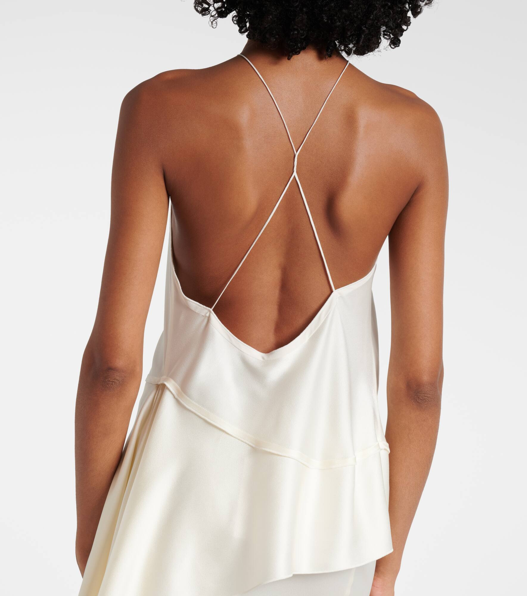 Gathered halterneck top - 6
