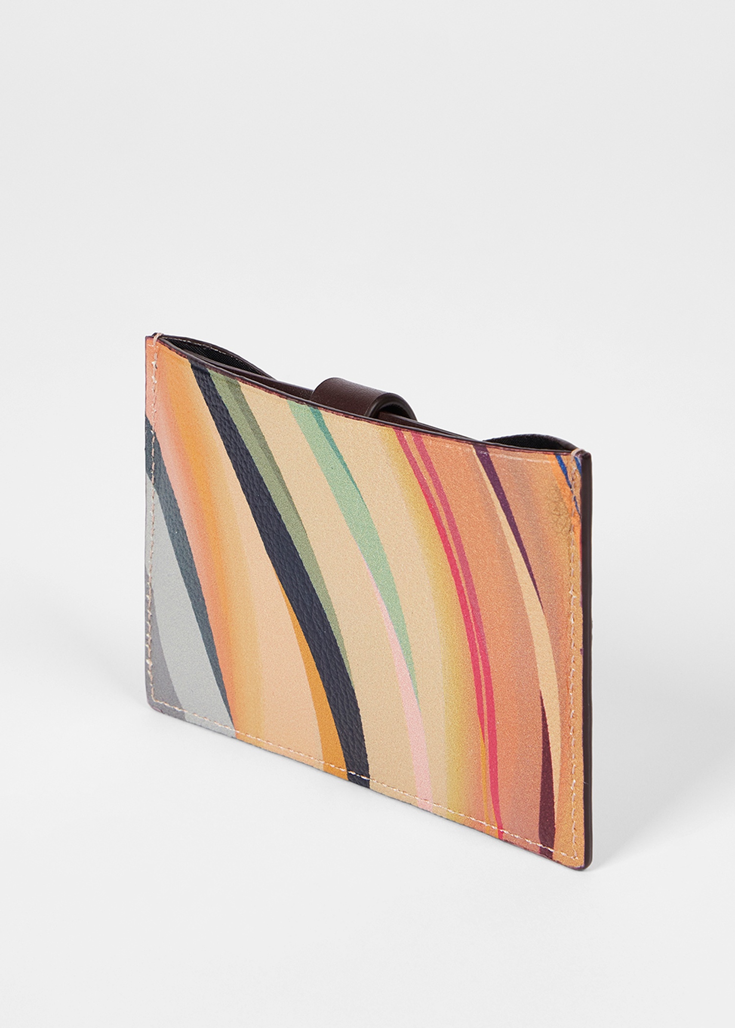 Women's 'Dusky Swirl' Leather Pull-Out Card Holder - 2