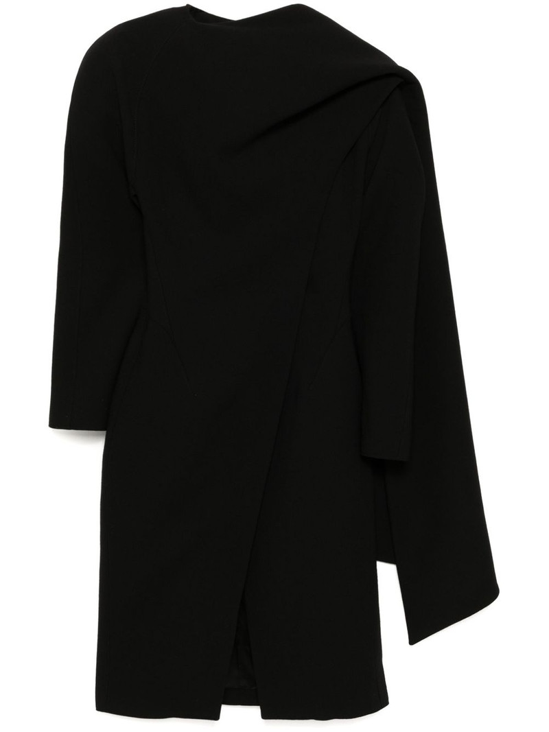 scarf wool coat 1
