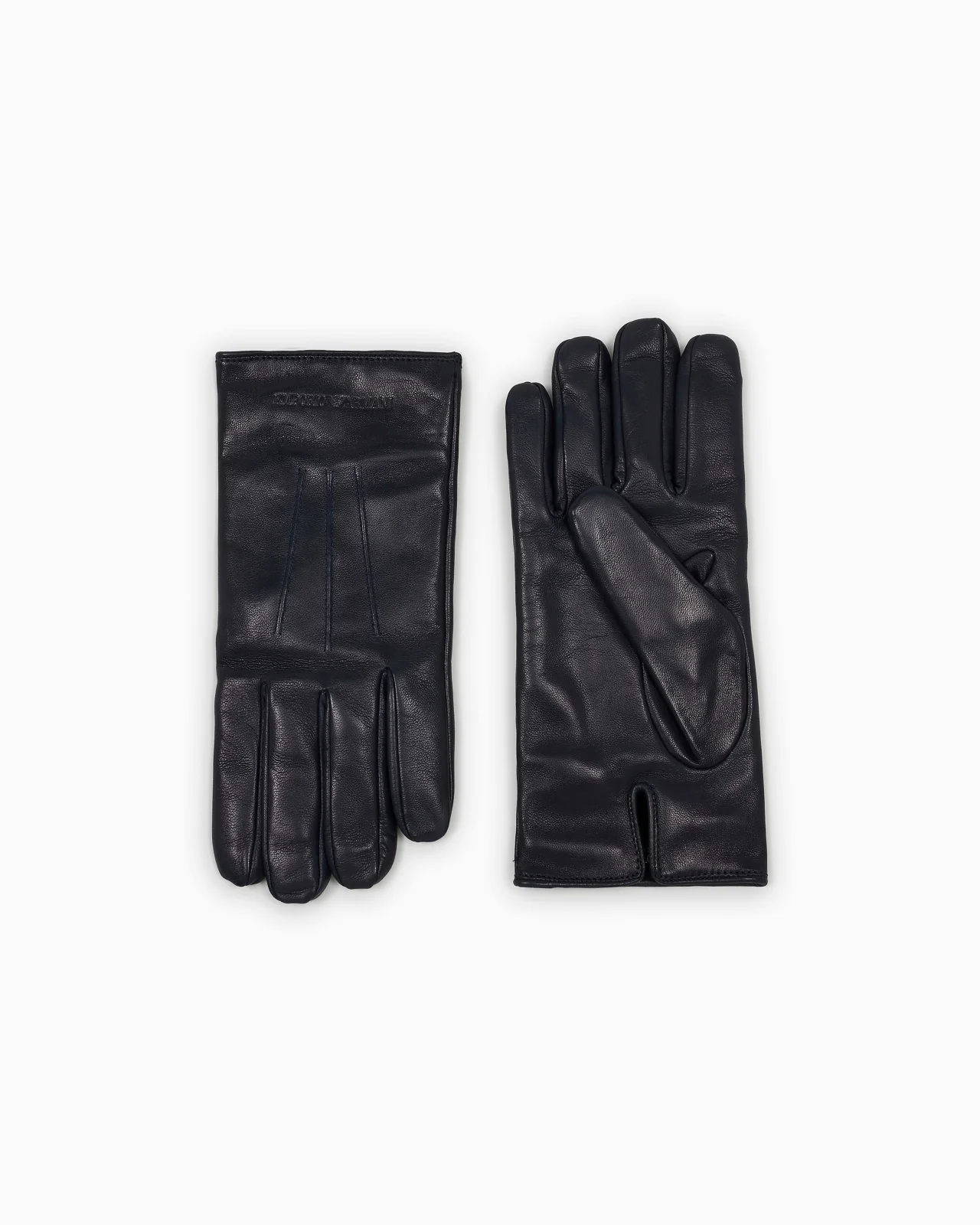 Lambskin nappa leather gloves with baguette detail - 1