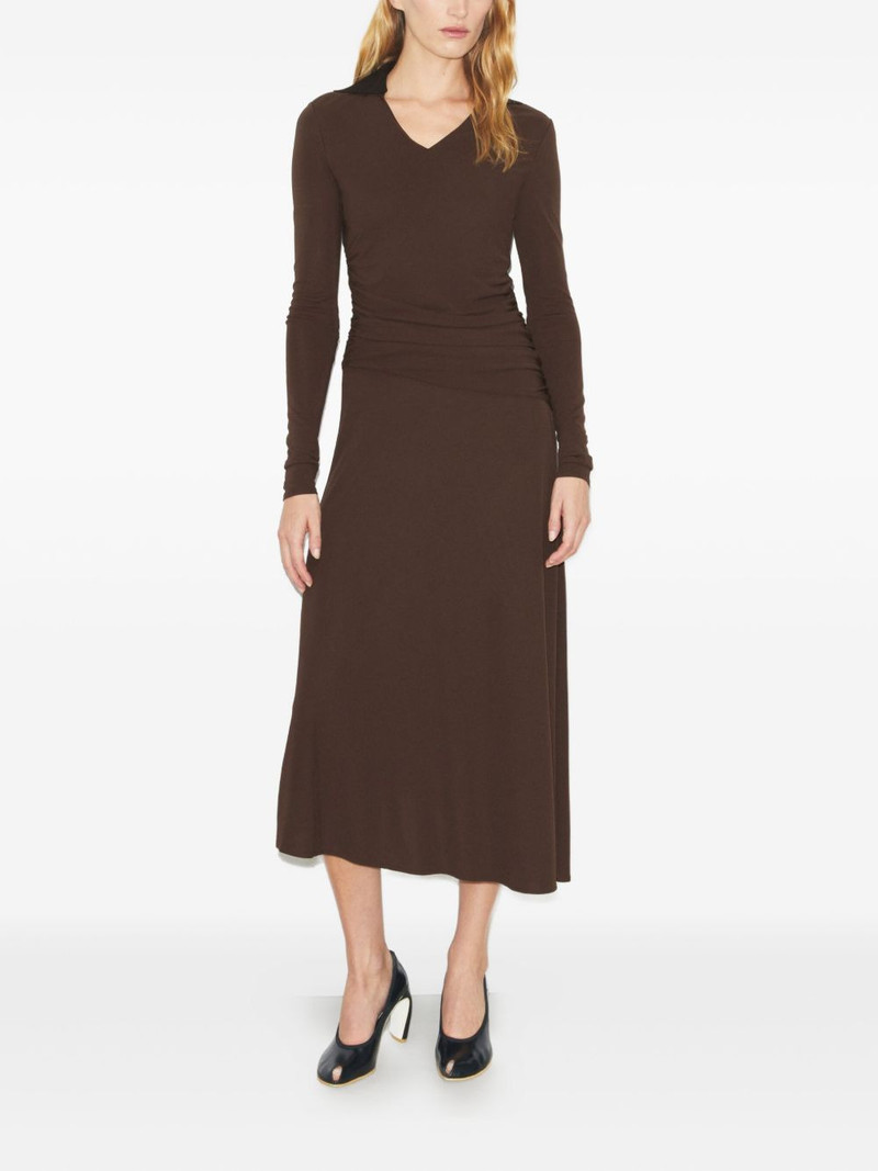TORY BURCH collared gathered dress outlook