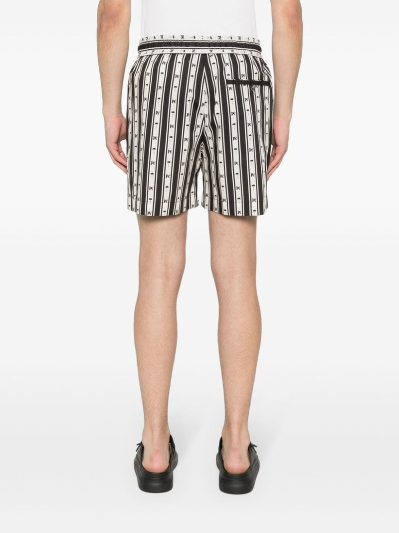 monogram-print striped shorts 4