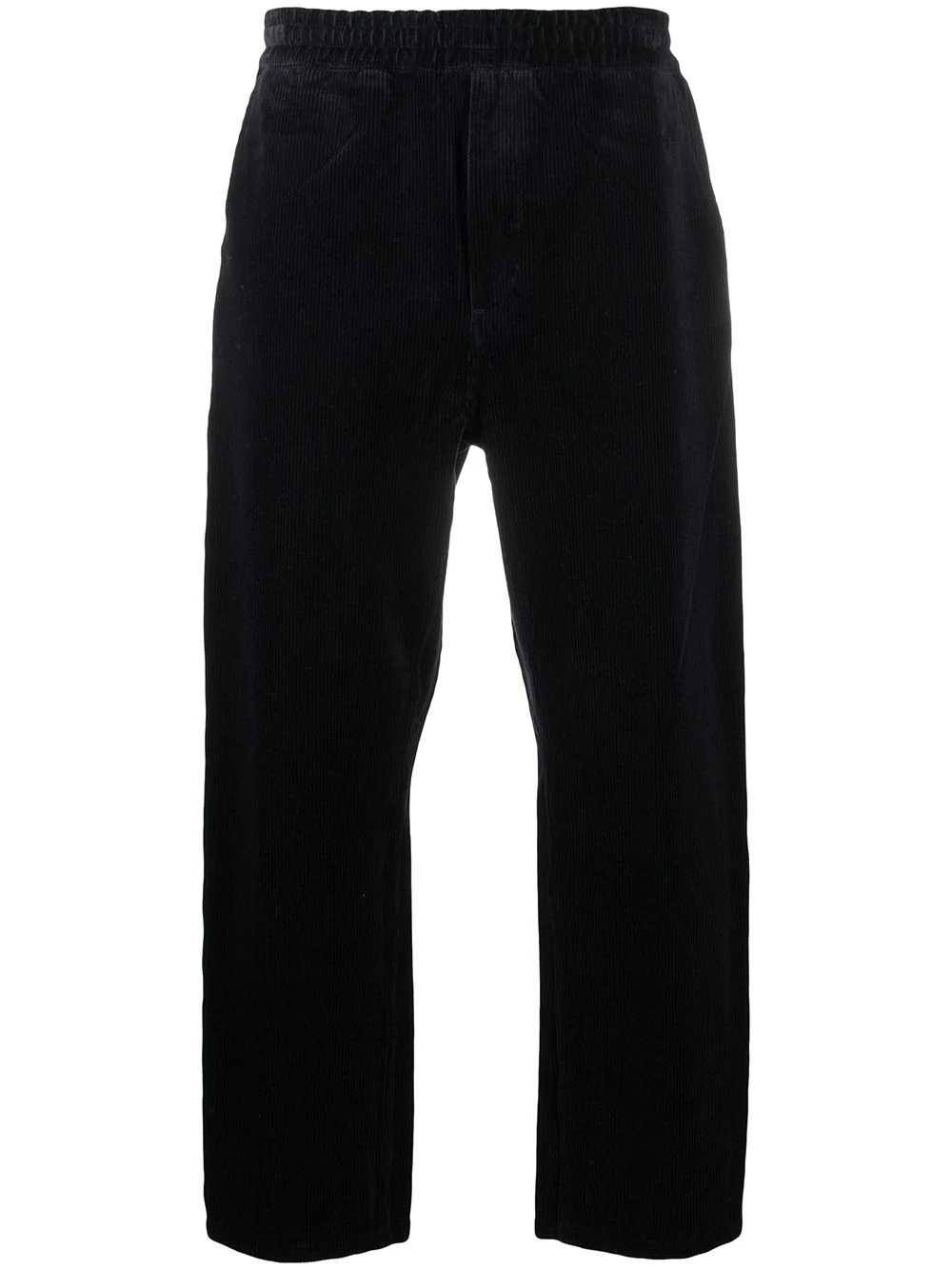 elasticated corduroy trousers - 1