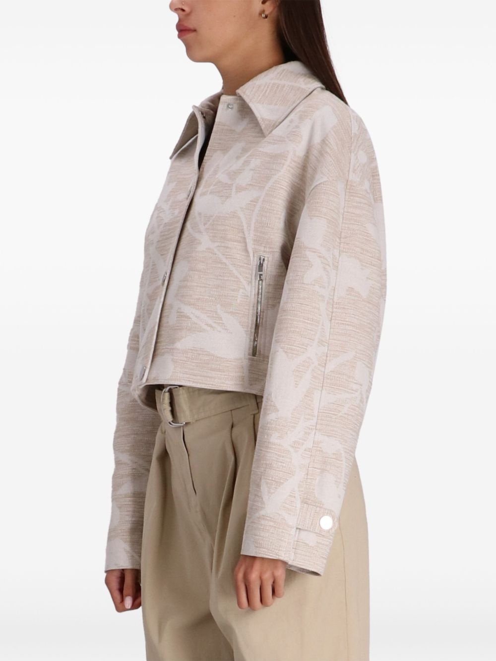 floral-print bomber jacket - 3