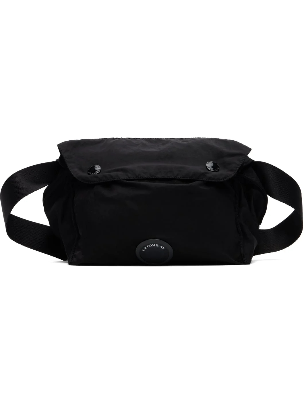 Black Nylon B Lens Zipped Waist Pouch - 1