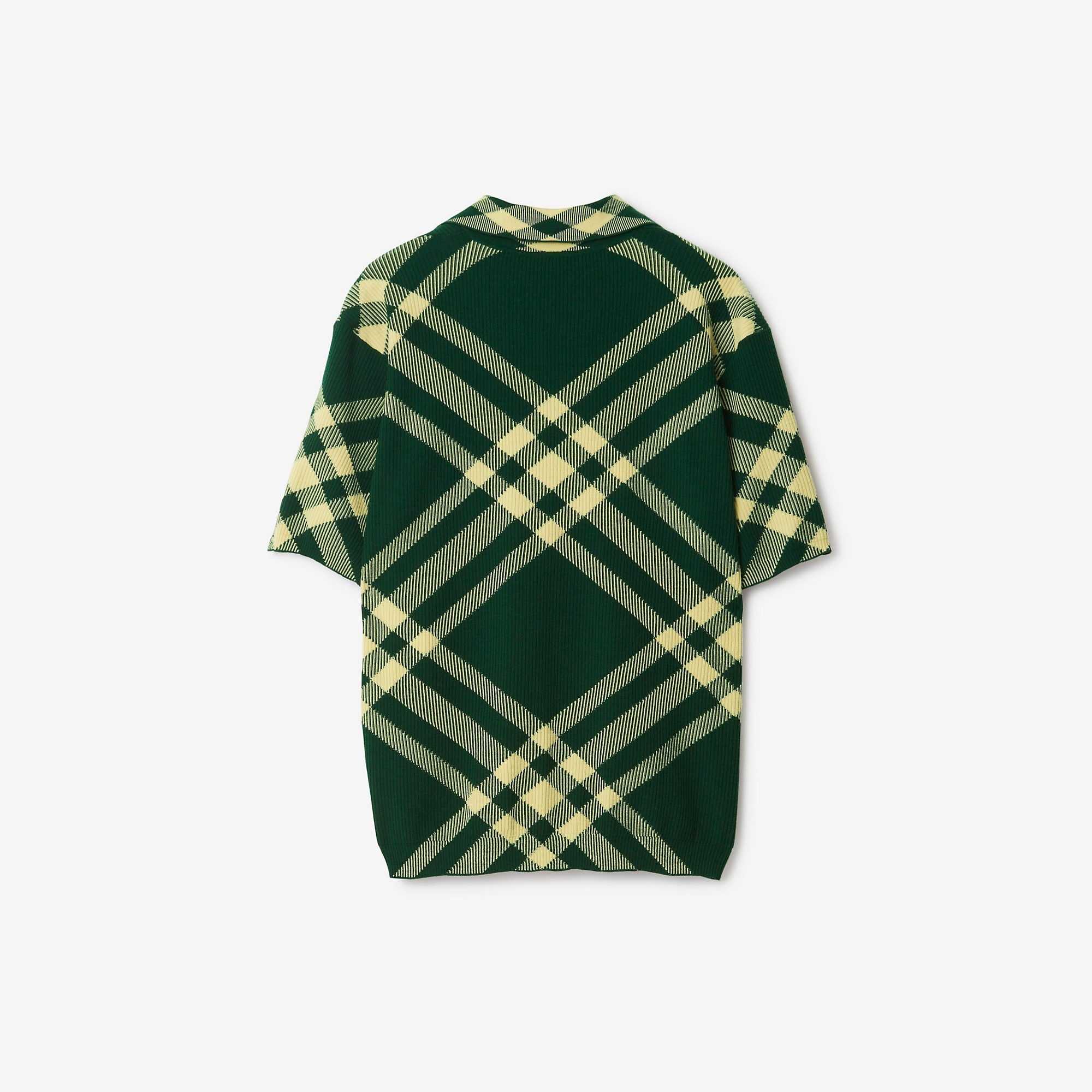 Check Wool Blend Polo Shirt - 5
