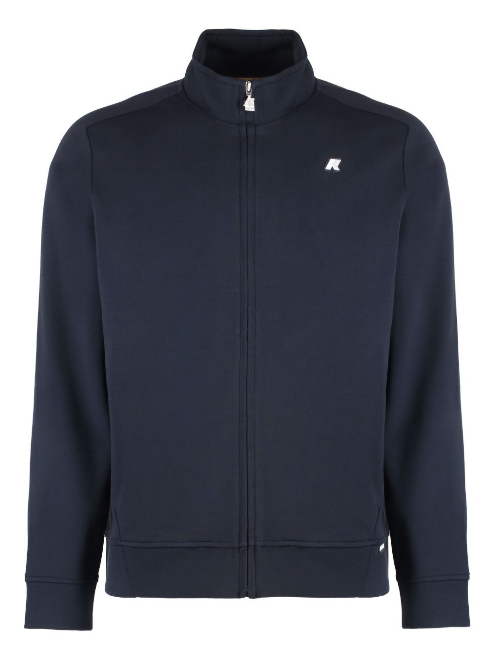 full-zip logo-patch sweatshirt - 1
