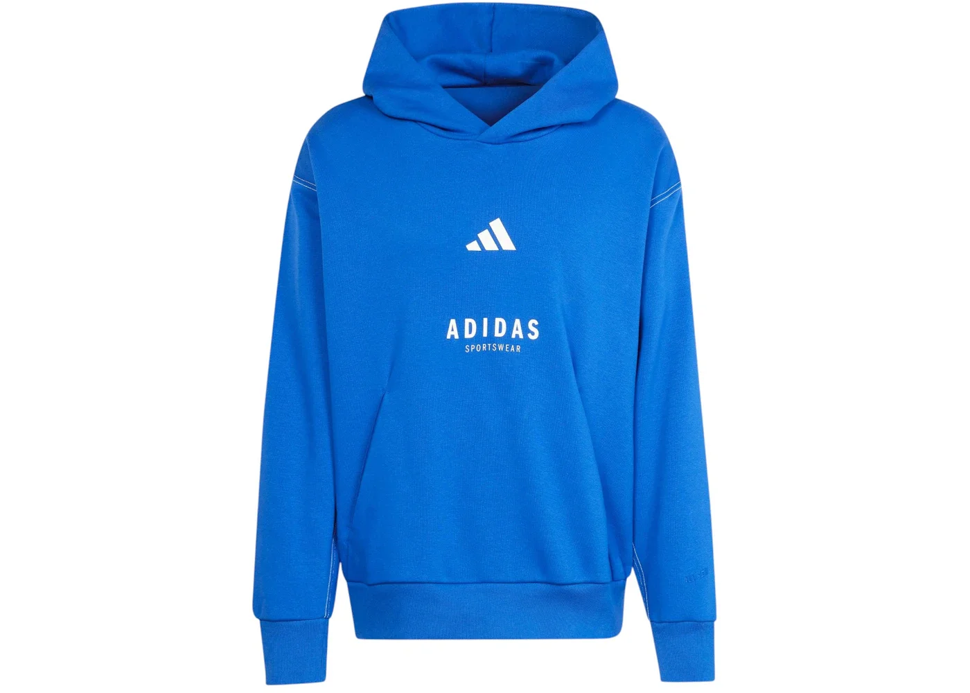 adidas All Szn Fleece Graphic Hoodie Royal Blue Off White - 1