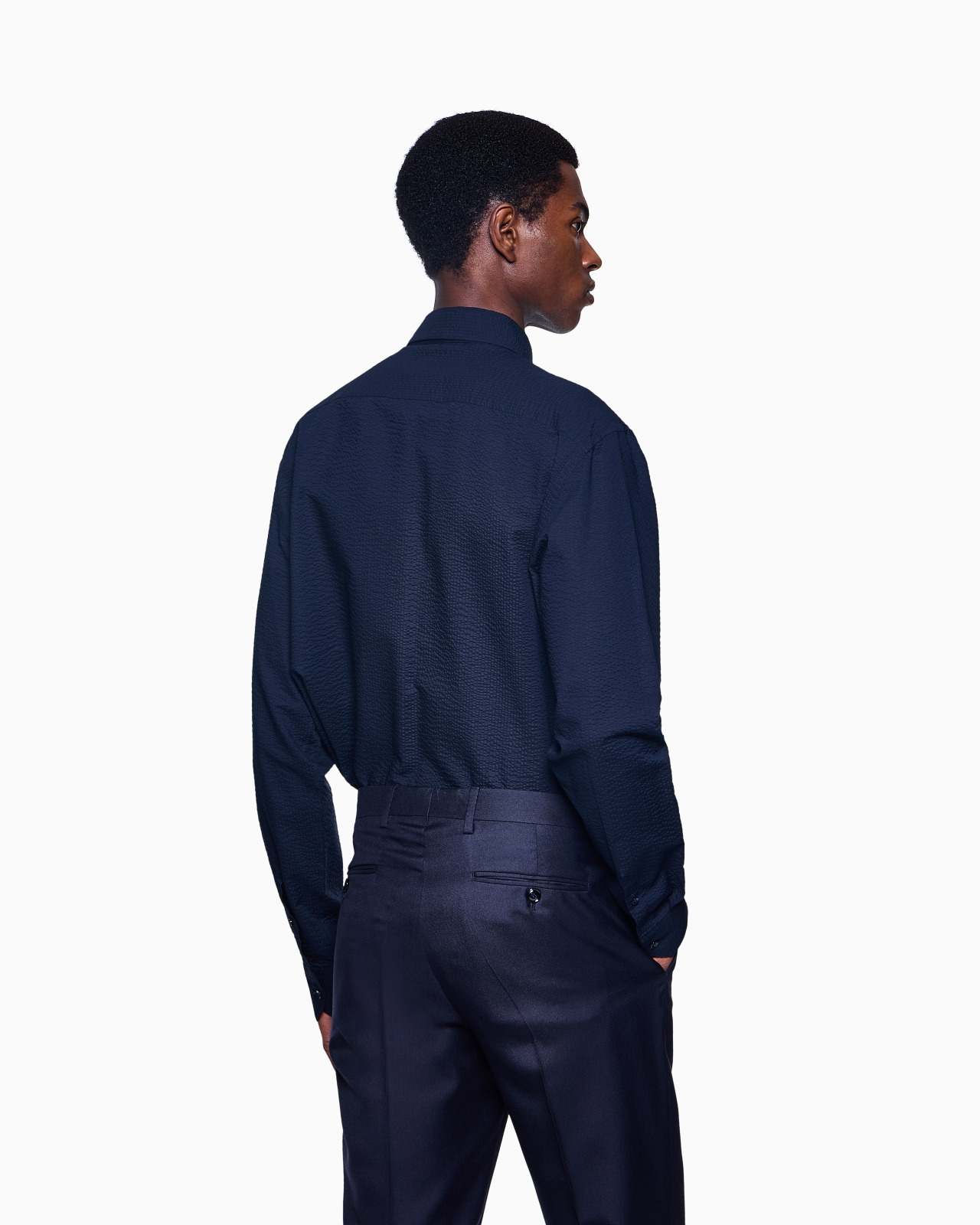 REGULAR-FIT COTTON-SEERSUCKER SHIRT - 3