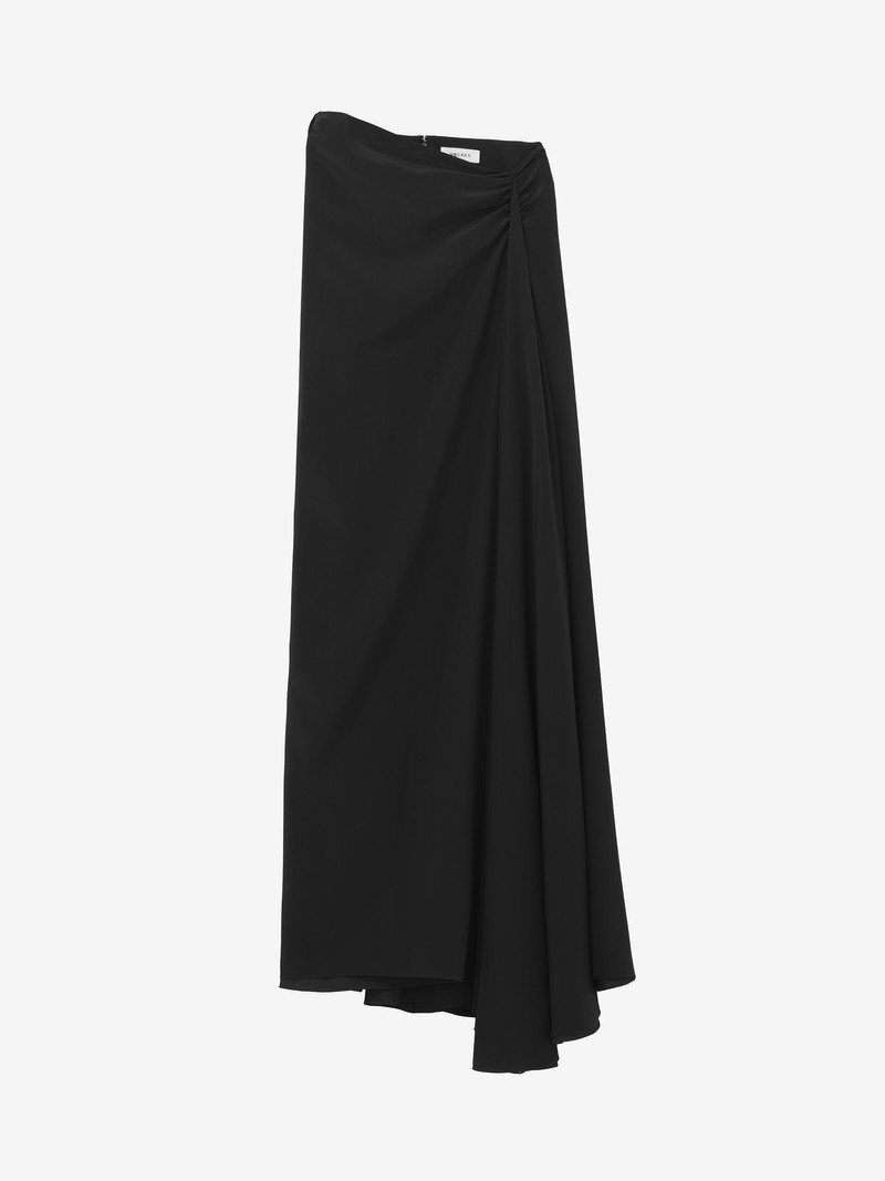 Alexander McQueen Asymmetric Waist Maxi Skirt outlook