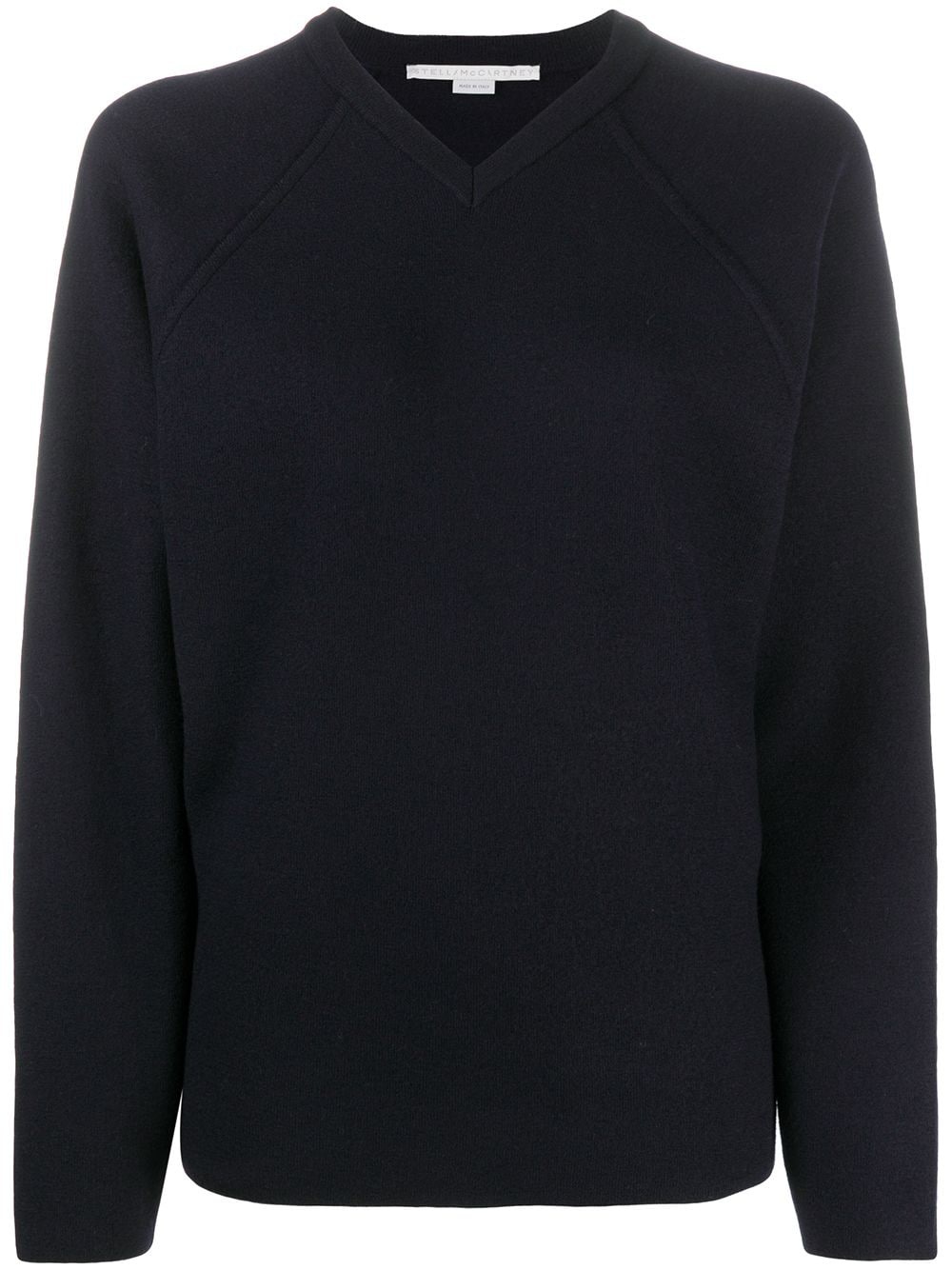 oversized V-neck raglan jumper - 1