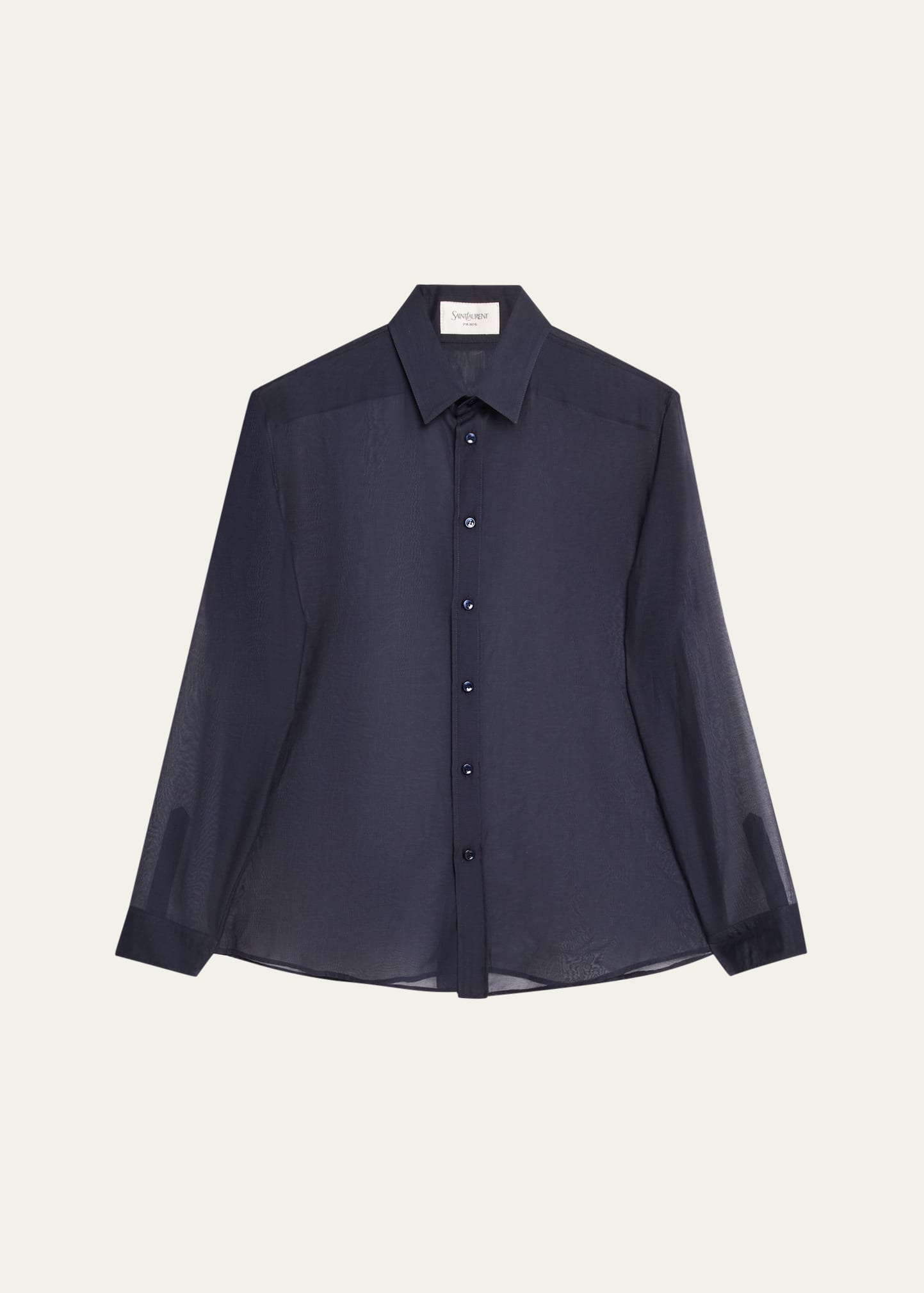 Men's Cotton and Silk Voile Sport Shirt - 1