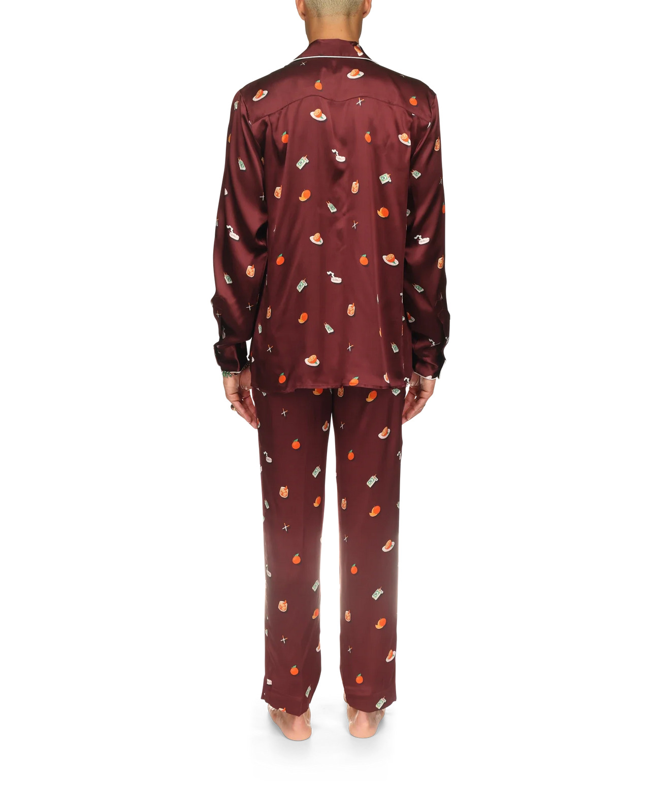 Vices Silk Satin Pyjama Trousers | Casablanca Paris - 4
