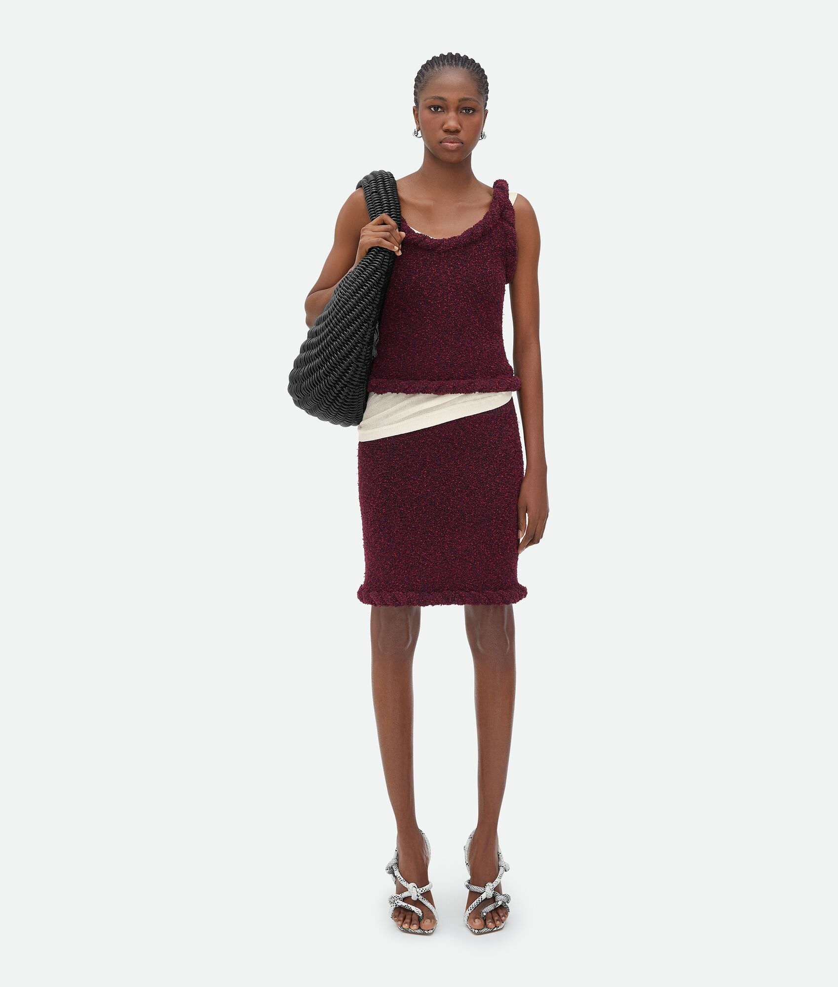 Towelling Viscose Mini Skirt - 4