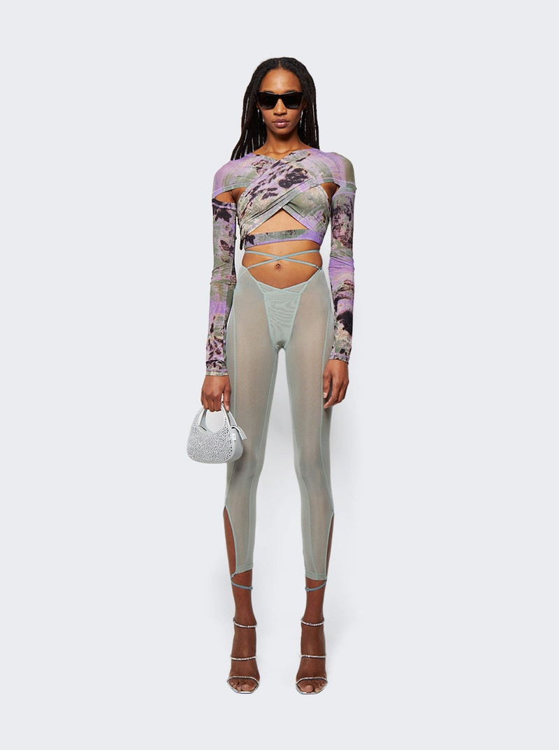 KNWLS Trouser with Underwear Finishings Sage Green outlook