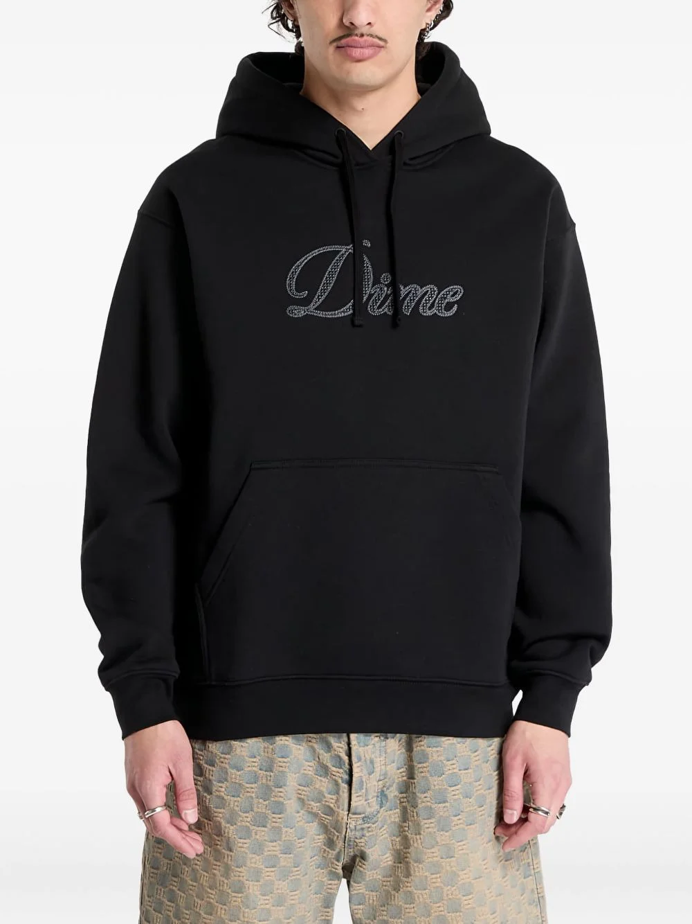 cursive logo hoodie - 1