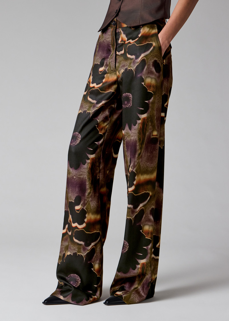 Women's 'Field Flowers' Wide-Leg Trousers 6