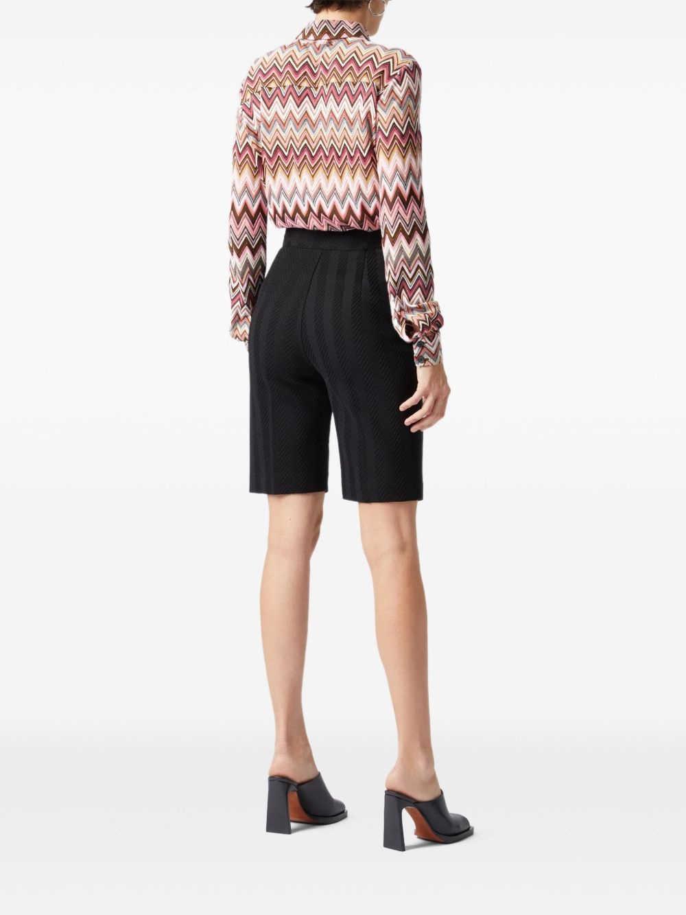 zigzag-woven shirt - 3