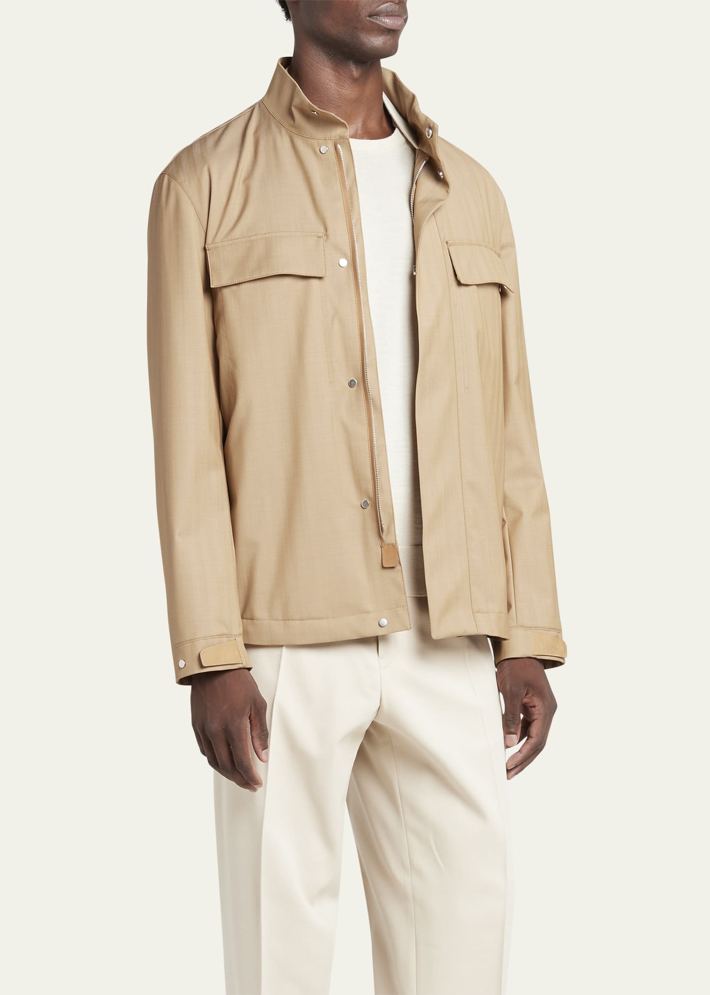 ZEGNA Men s Trofeo Elements Field Jacket REVERSIBLE