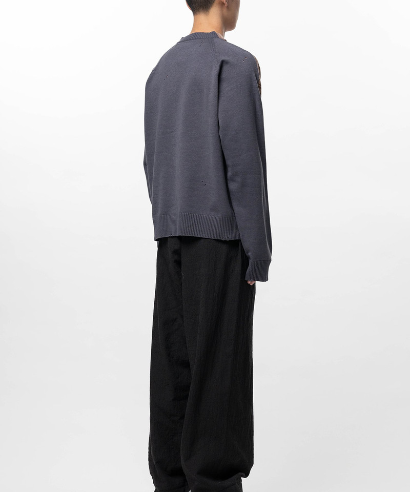 Front Back Combined Knit Polo Sweater 10