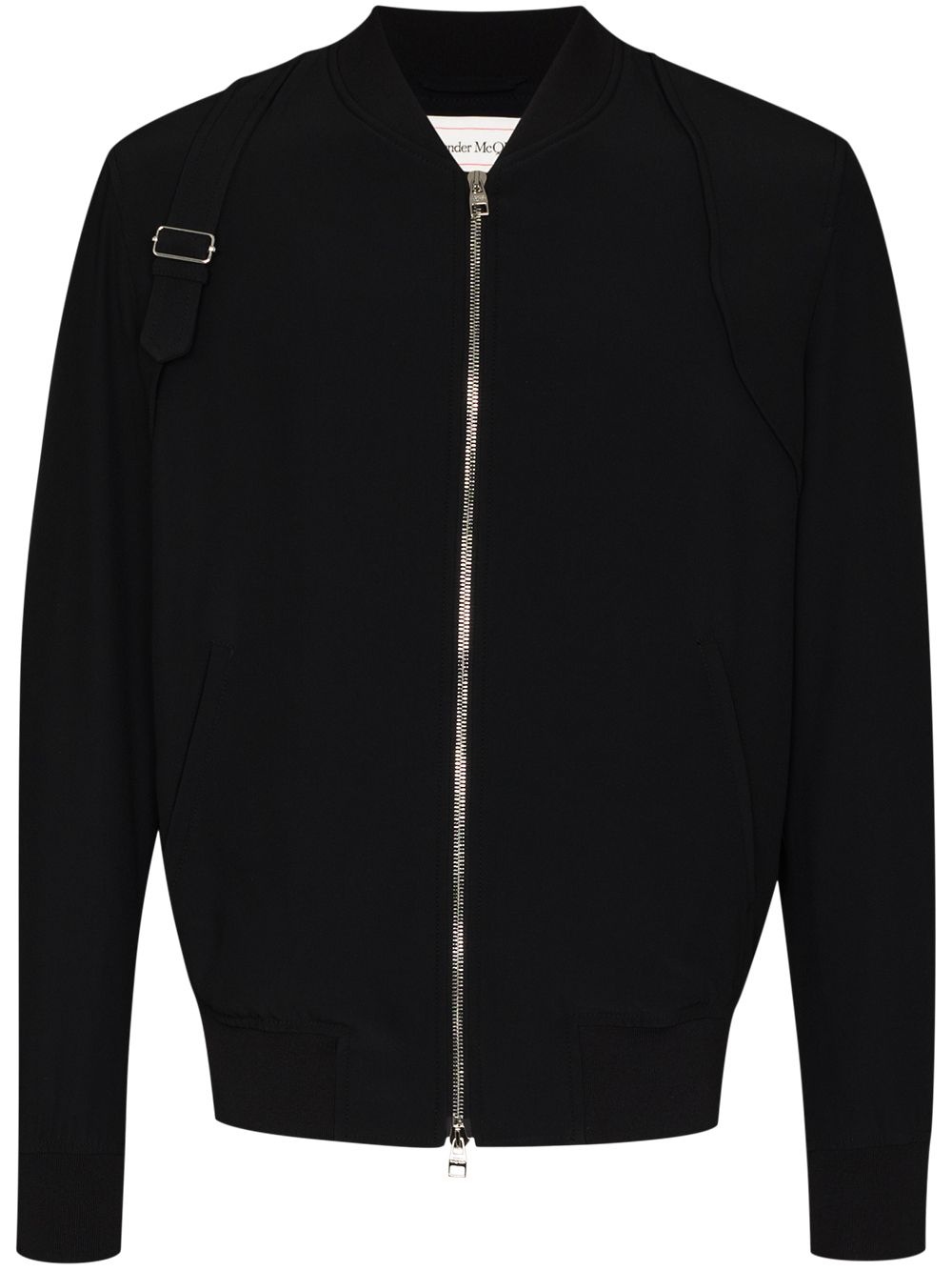 harness detail bomber jacket - 1