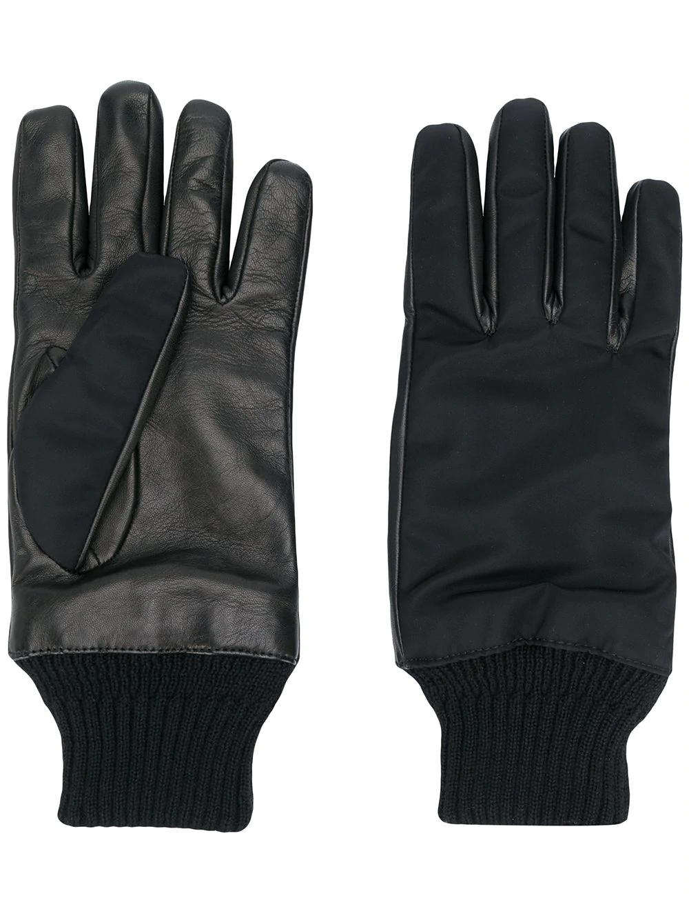 zipped pocket leather gloves - 1