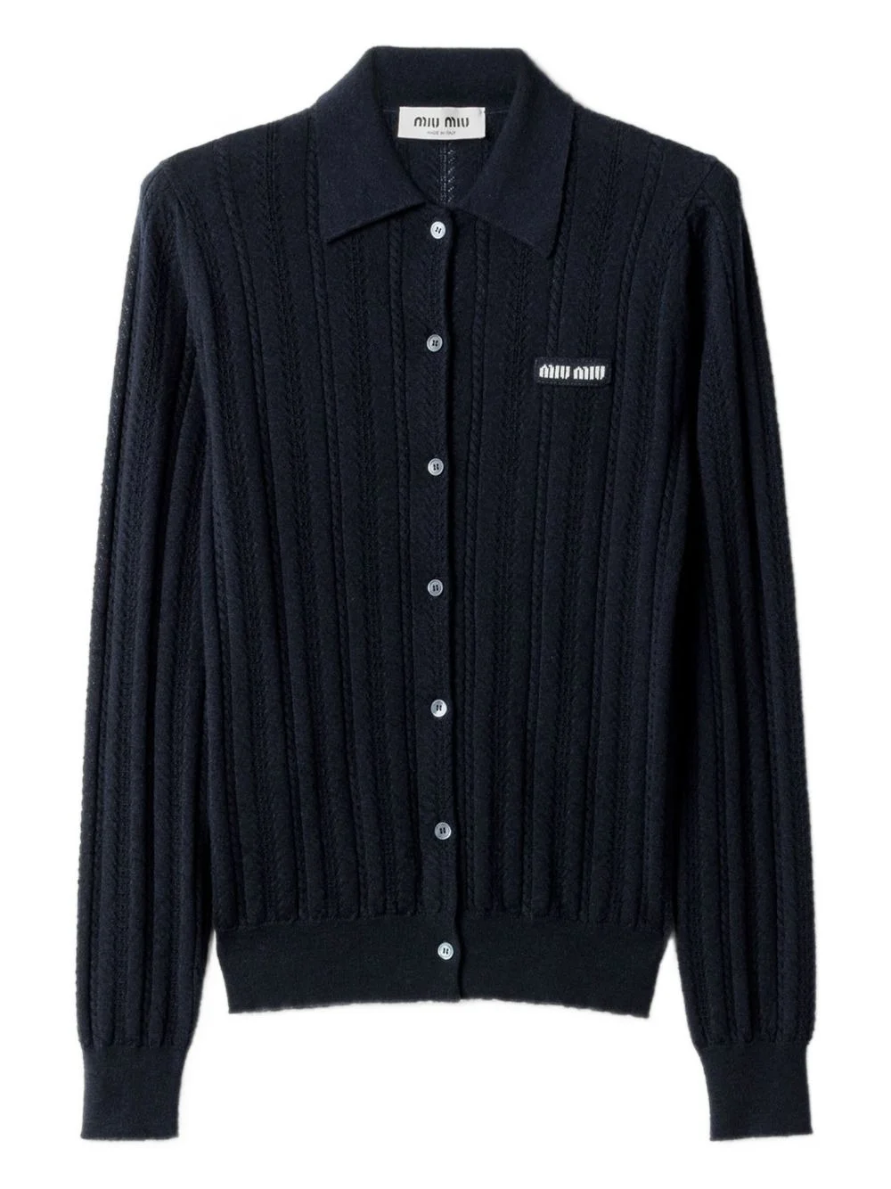 buttoned cashmere cardigan - 1