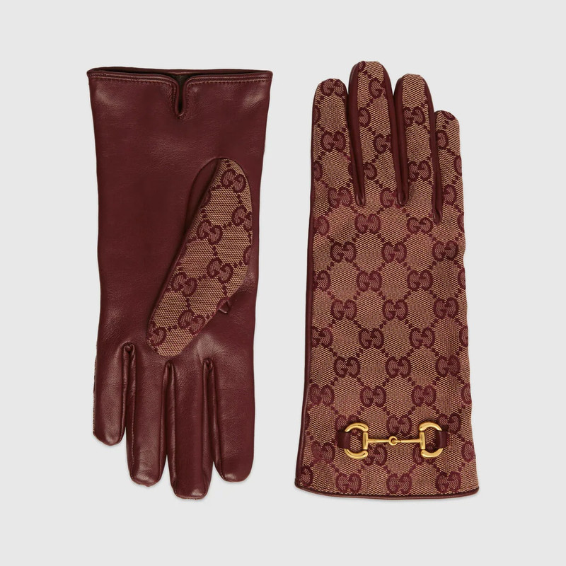 GG canvas gloves with Horsebit 1