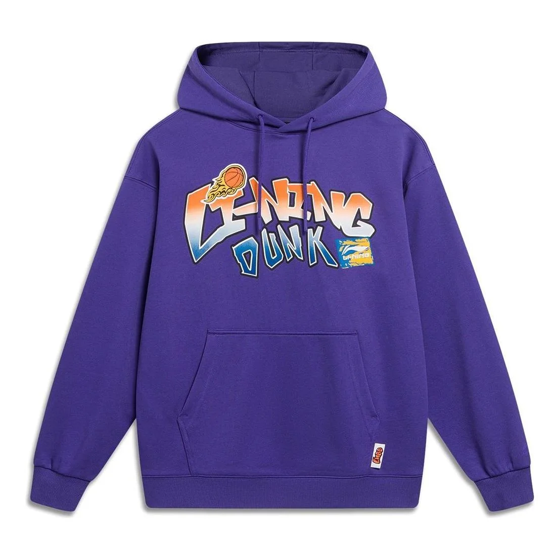 Li-Ning Hoops Cartoon Graphic Hoodie 'Purple' AWDT551-2 - 1