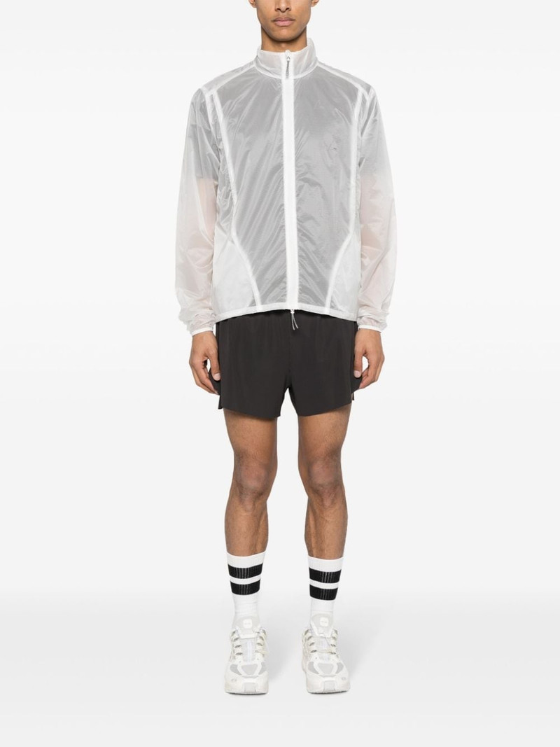 ROA logo-print sheer jacket outlook
