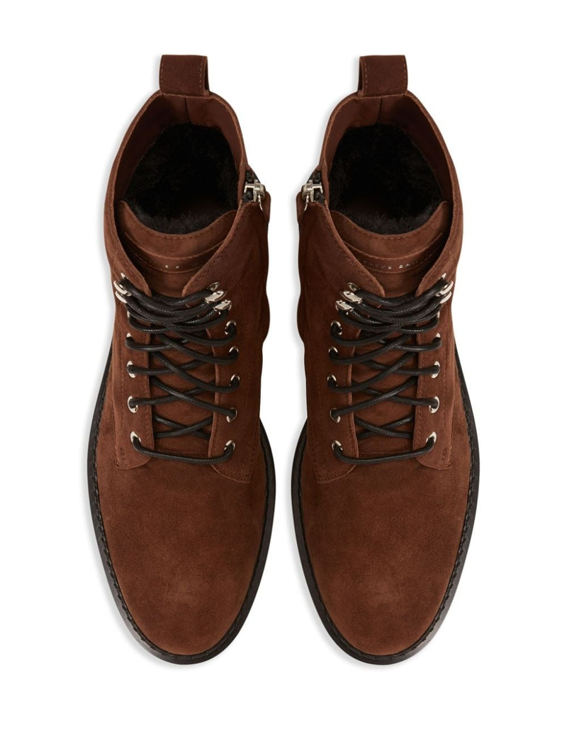 Bassline lace-up suede boots 4