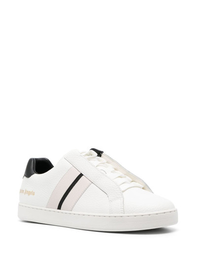 Palm Angels logo-print leather sneakers outlook