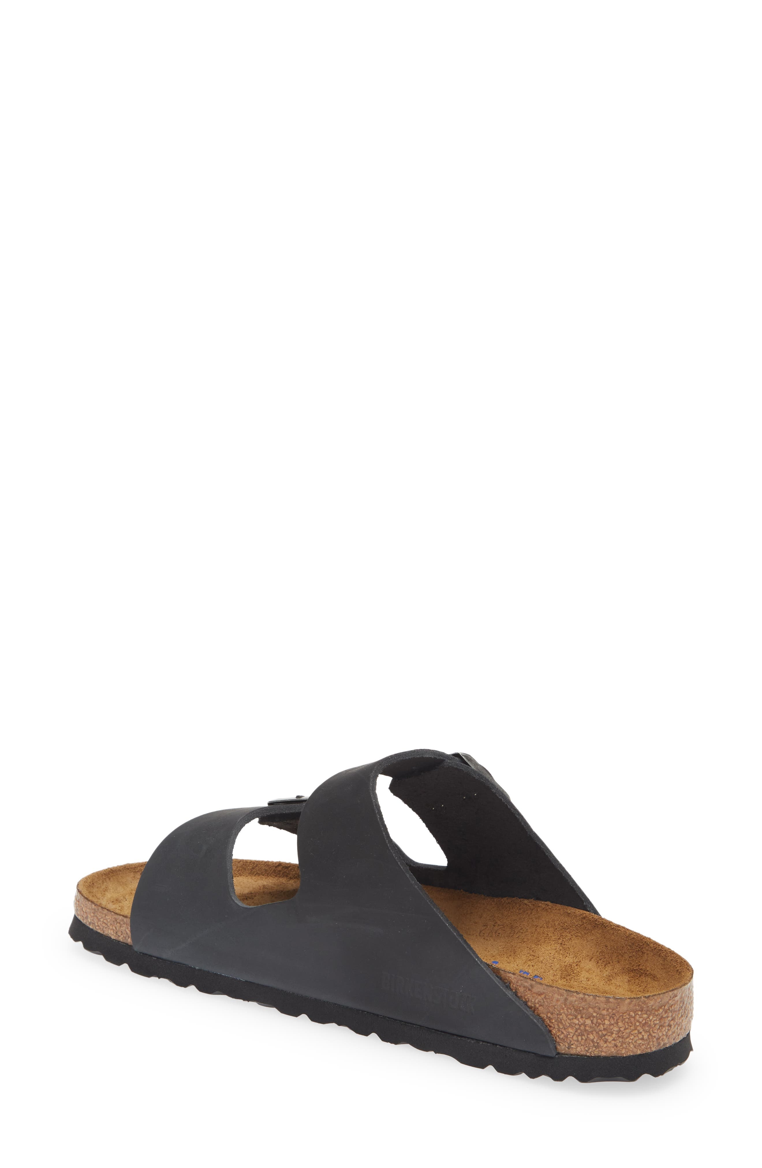 Birkenstock Arizona Soft Footbed Slide Sandal in Black/Black at Nordstrom - 2