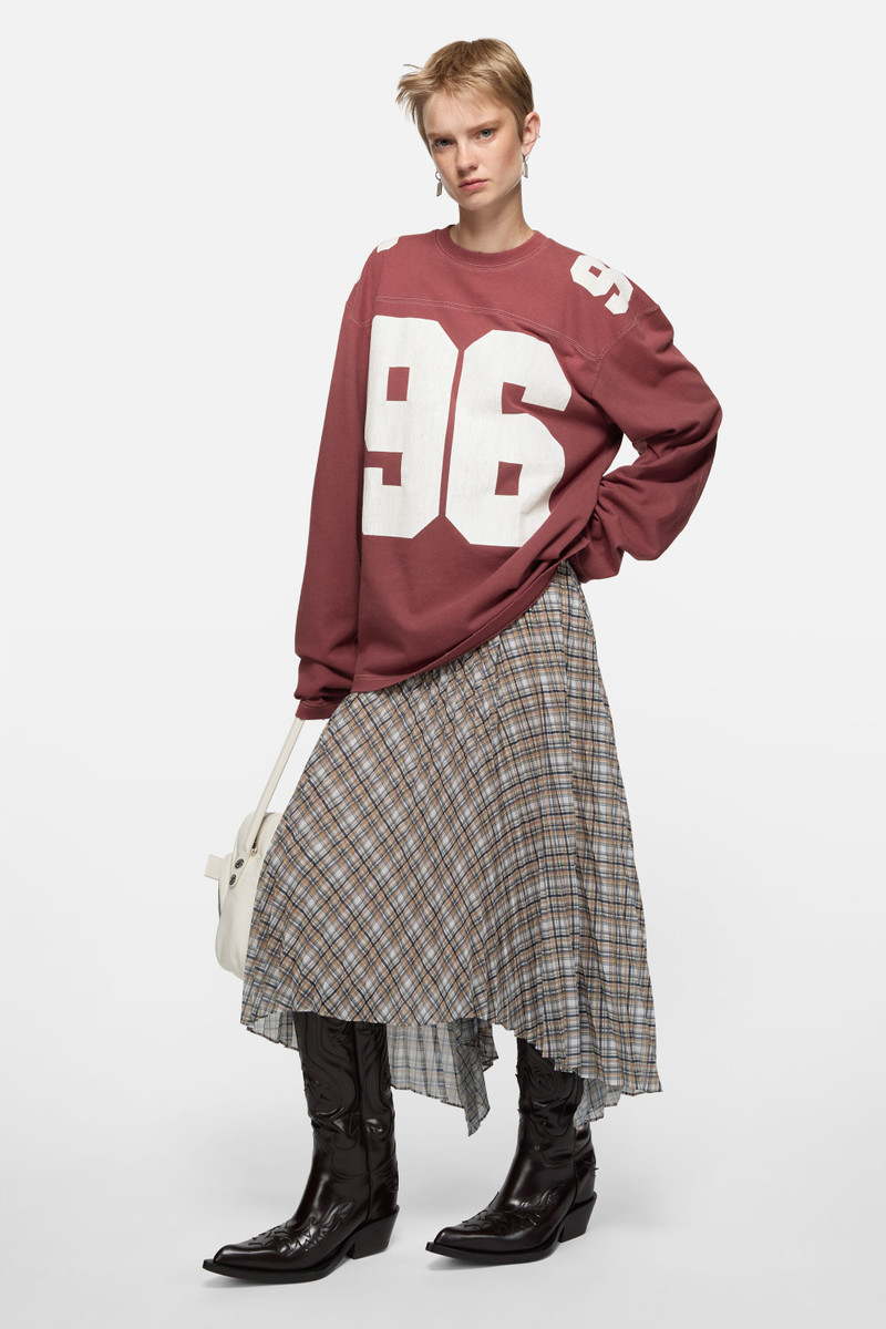 Acne Studios Logo jersey t-shirt - Faded red outlook