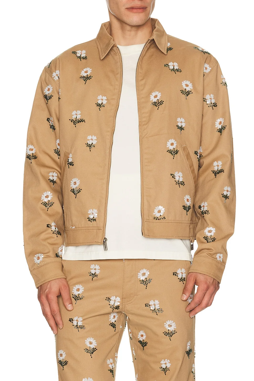 Flowers Beaded Jacket - 1