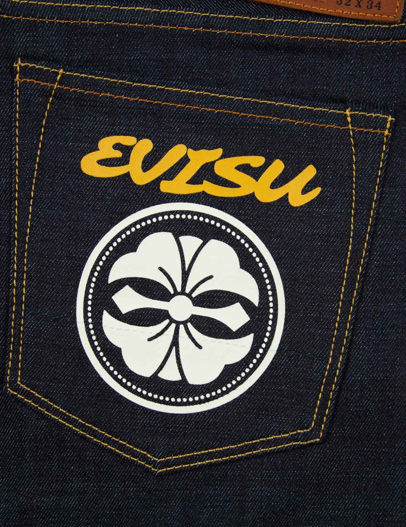 KAMON PRINT CARROT FIT RAW DENIM JEANS #2017 8