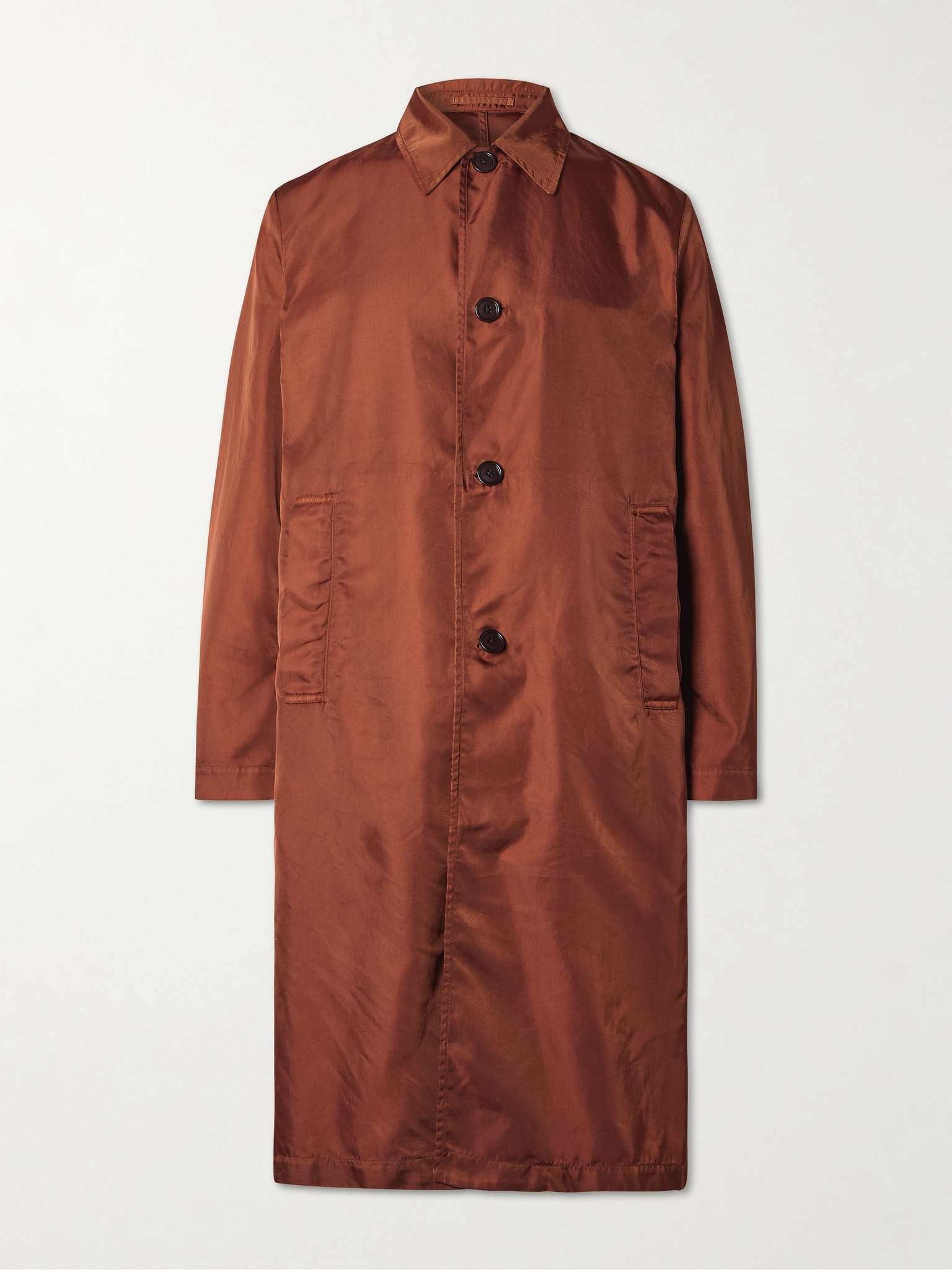 Garment-Dyed Gabardine Coat - 1