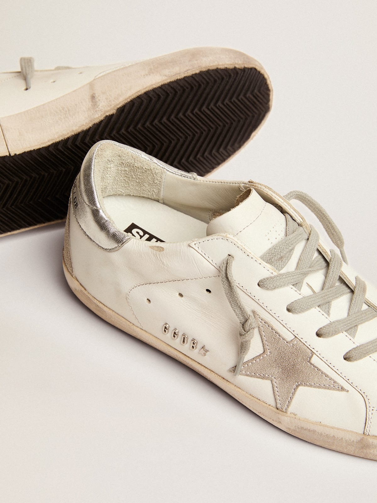 Golden Goose Women's Super-Star sneakers with silver heel