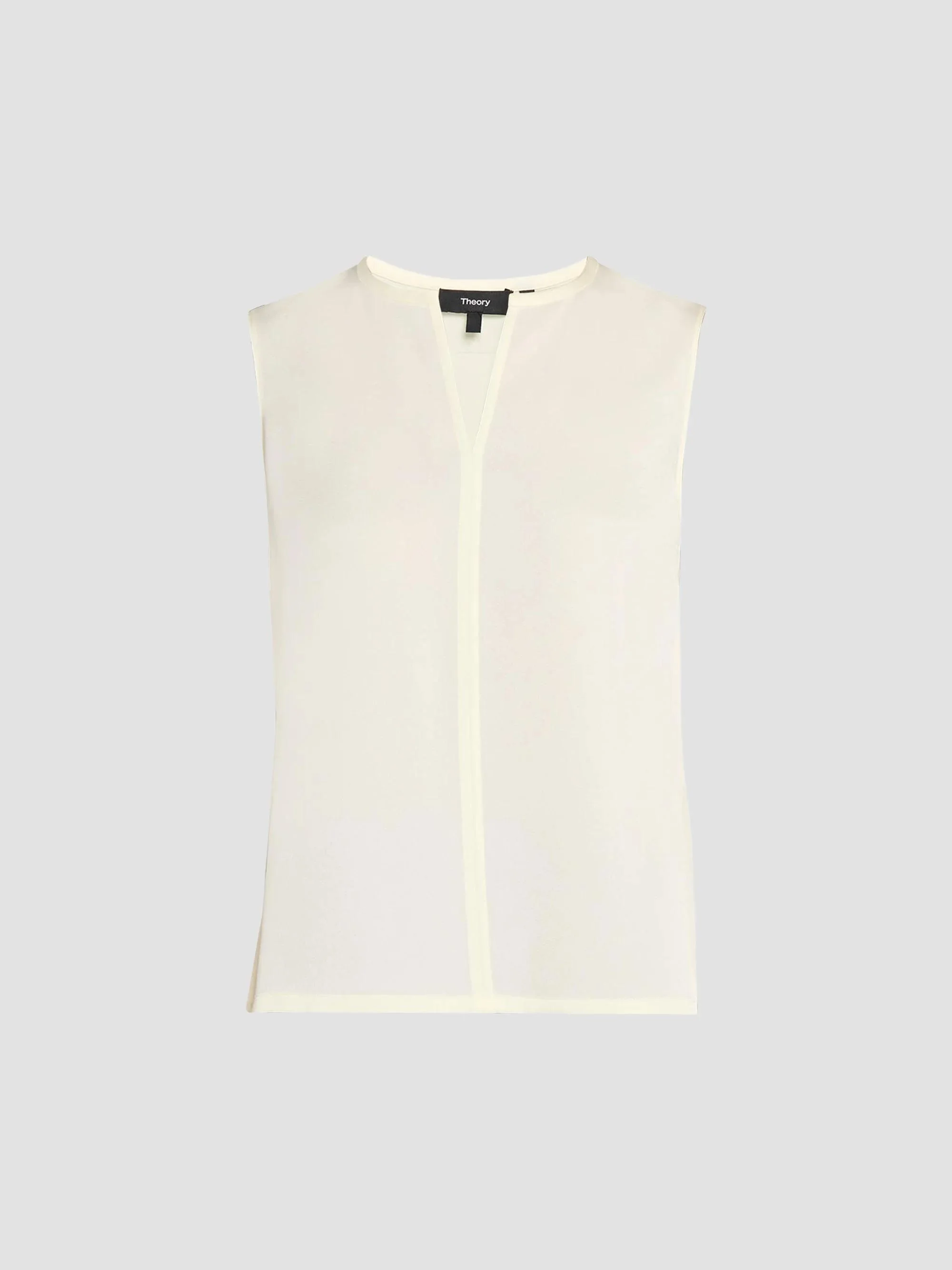 Women's Satin Sleeveless Top - Lemongrass - 1