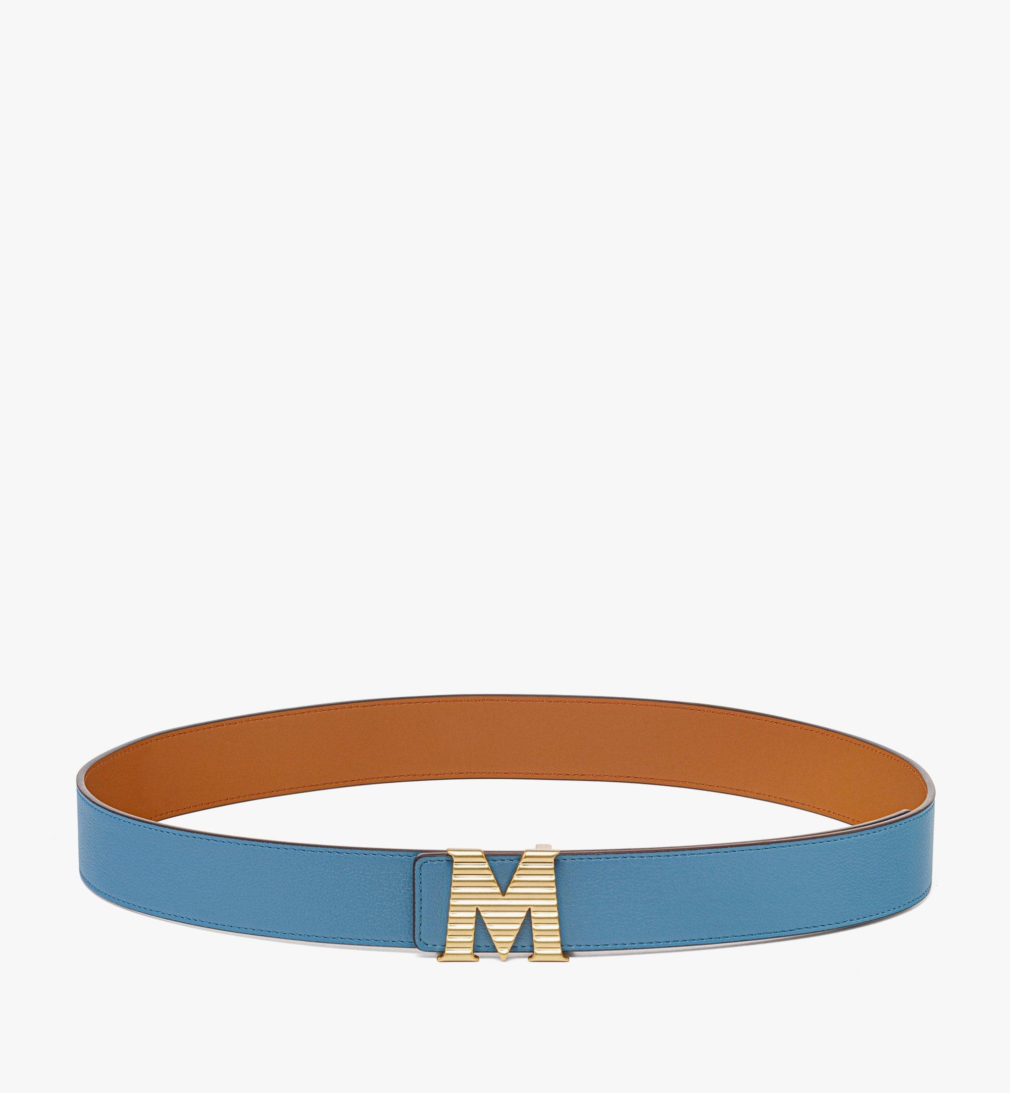 Claus Fluted M Reversible Belt 1.5” in Embossed Leather - 1