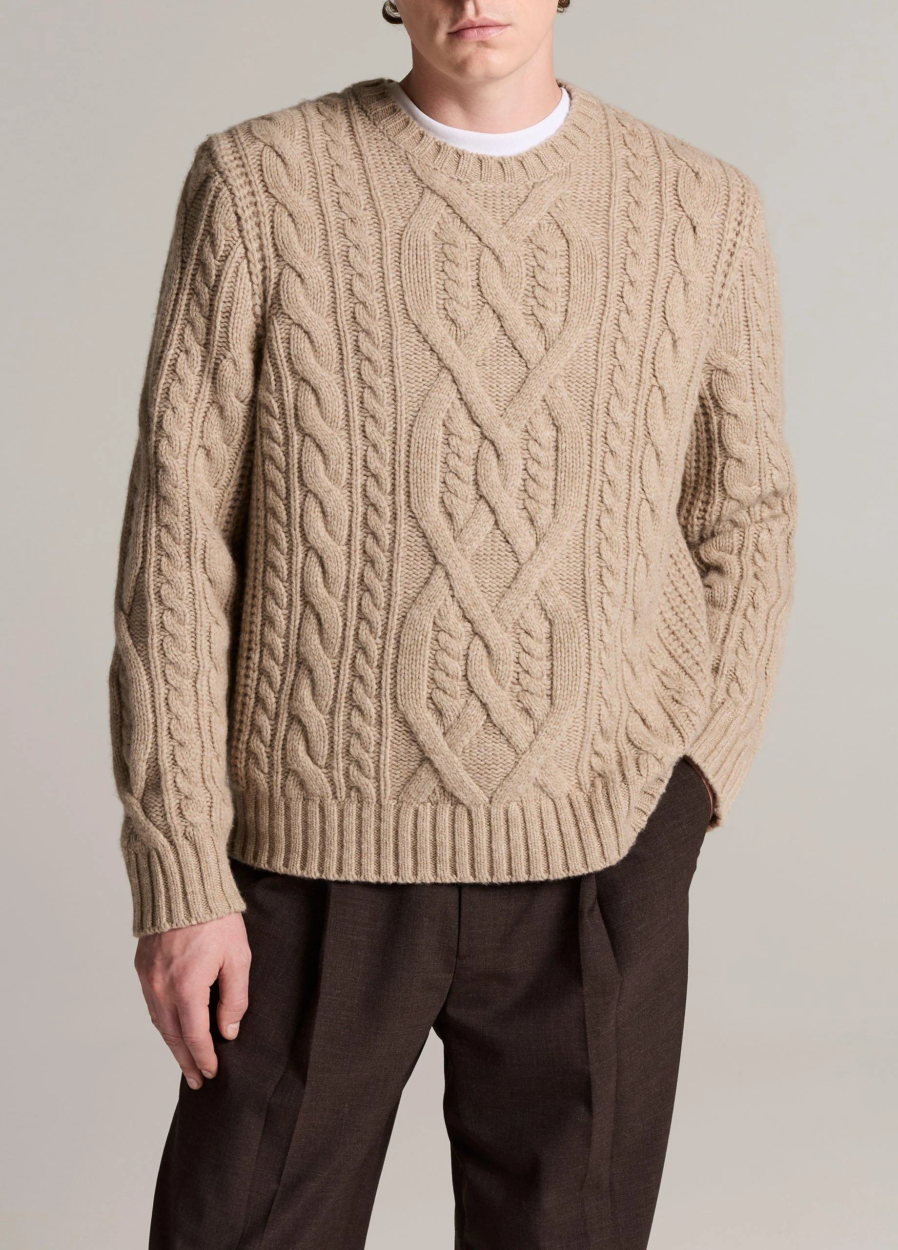 Mega Cable Extrafine Merino Wool-Blend Sweater - 1