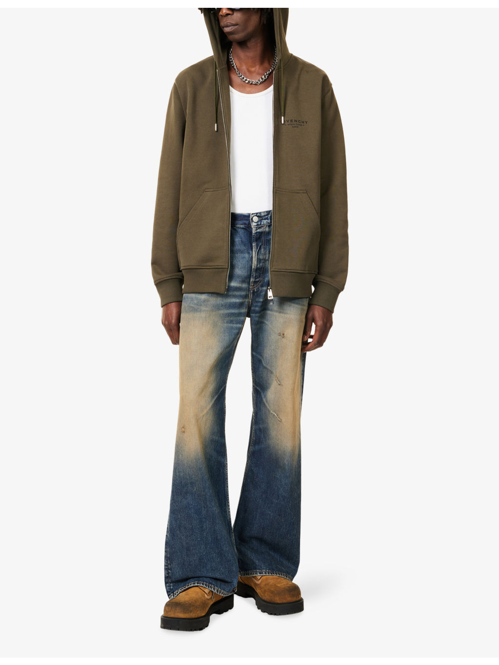 Brand-Print Relaxed-Fit Cotton-Jersey Hoody - 2