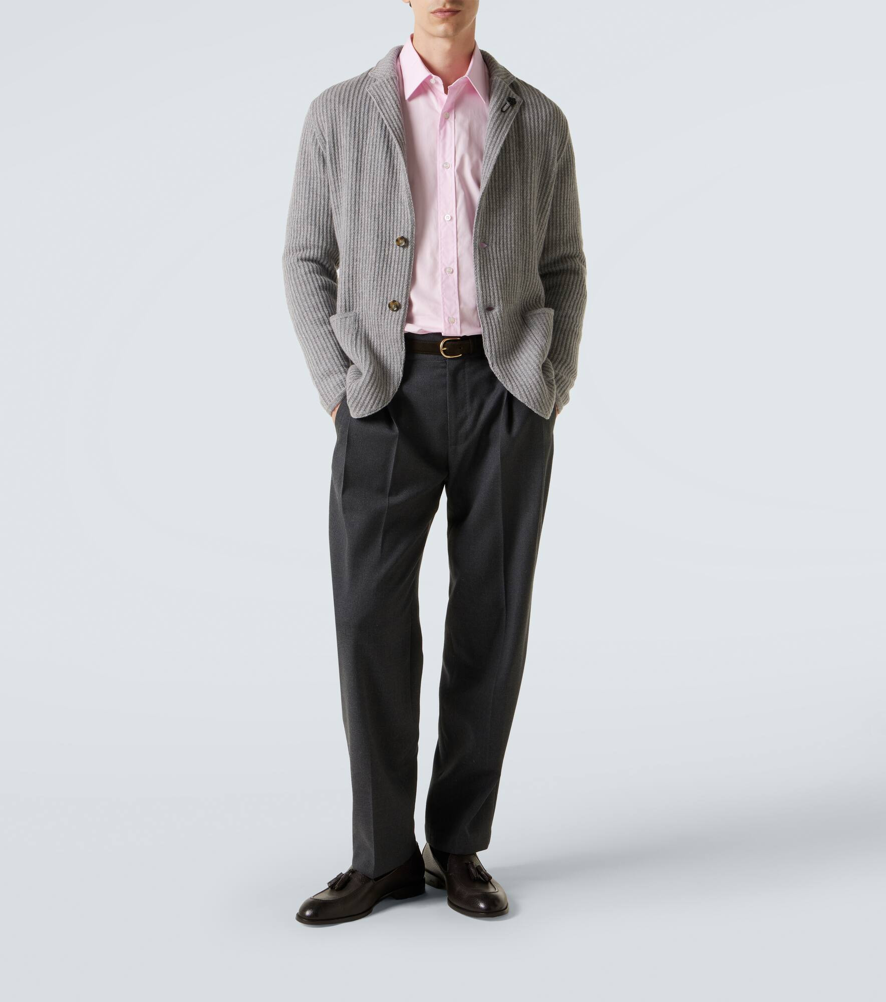 Knitted cashmere blazer - 2